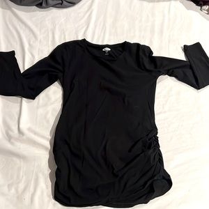 Long Sleeved Maternity Top - Black - Small - Old Navy
